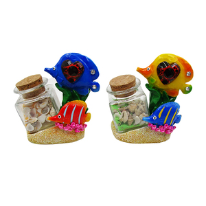 Nuovo Prodotto di Vetro Trasparente albero di cocco decorazione della perla di sabbia bottiglia di <span class=keywords><strong>souvenir</strong></span> per arte della sabbia - Product Image 4