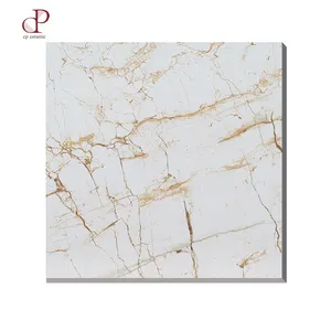 2018 Hot China Tiles Price In Karachi 完全抛光 Glazed Copy Mable Calacatta Gold Porcelain mable Tile For House