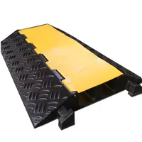 Big 2 Channel Heavy Duty Outdoor Truck Use 30T Loaded Rubber Road Cable Ramp