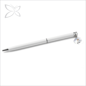 Stylo à bille en cuivre de luxe Crystocraft avec logo d'entreprise, largeur d'écriture de 0,5 mm, cristaux taillés brillants, cadeau promotionnel décoratif - Product Image 3