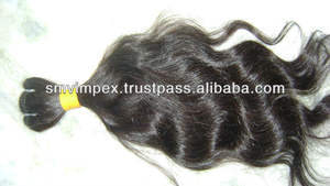 Cheveux humains 100% naturels Remy Ewaving d'Inde. Cheveux indiens. Tissage naturel de cheveux humains bruts d'Inde - Product Image 5