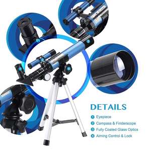 Télescope Gelsonlab HSGT-040 <span class=keywords><strong>COOF</strong></span>, télescope de voyage, ouverture de 40 mm, monture AZ de 400 mm, télescope réfracteur astronomique - Product Image 4