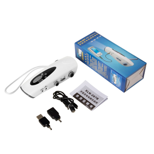 Mini <span class=keywords><strong>Linterna</strong></span> LED de <span class=keywords><strong>Dinamo</strong></span> de Manivela Portátil de Bolsillo <span class=keywords><strong>con</strong></span> Radio FM AM - Product Image 5