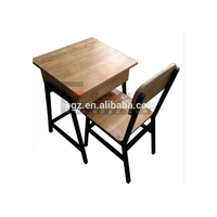 Mobilier scolaire en bois massif de haute qualité Table et chaise d'étude pour enfants Table d'étudiant réglable Bureau et chaise d'école d'occasion à vendre