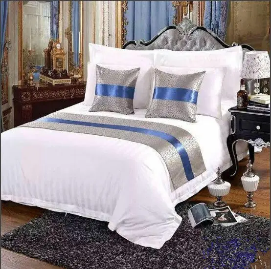Dukungan Sampel 100% Kapas Hotel Bed Cover/Bed Covering
