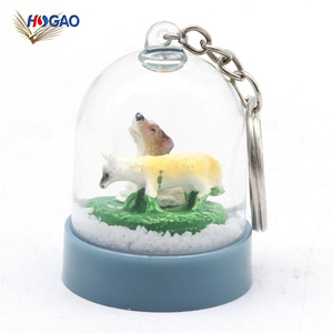 innovador hecho a mano OEM regalos idea divertida Linda comunión regalos animales mini llavero ardilla globo de nieve - Product Image 2