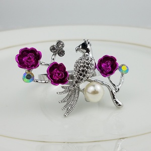 Anillos de Servilleta de Metal de Lujo Ecológicos con Diseño de Ramas y Pájaros al por Mayor de <span class=keywords><strong>Bongo</strong></span> - Product Image 3