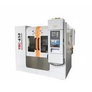 Maxtors FANUC MITSUBISHI SIEMENS SYNTEC LNC Contrôlée YMC650 CNC Vertical vmc machine fabricant en chine avec Outil Magazine