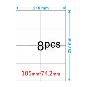 <span class=keywords><strong>A4</strong></span> <span class=keywords><strong>etichette</strong></span> di Indirizzo fogli da 4 <span class=keywords><strong>etichette</strong></span> per foglio - Product Image 3