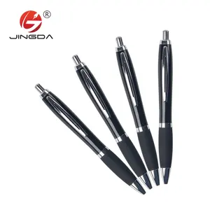 Promotional pen new design press metal pen with rubber sleeve