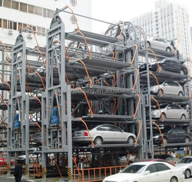 Sistema de estacionamiento giratorio vertical inteligente para coche, garaje