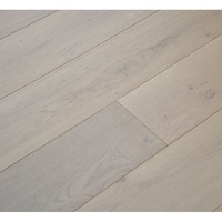 Tapis de sol en bois de chêne massif matelassé, bois de chêne européen lavé blanc et brossé