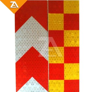 Giallo nero freccia riflettente del pavimento nastro adesivo riflettente per la sicurezza della carreggiata - Product Image 5