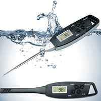 ESUN paten instan membaca daging termometer tahan air Digital Makanan termometer masak untuk dapur permen BBQ Grill, anggur