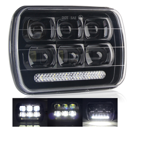 Nouvelle lampe frontale Led haute puissance feux de croisement avec DRL carré 6x7 "5x7 pouces phares LED pour camion - Product Image 1