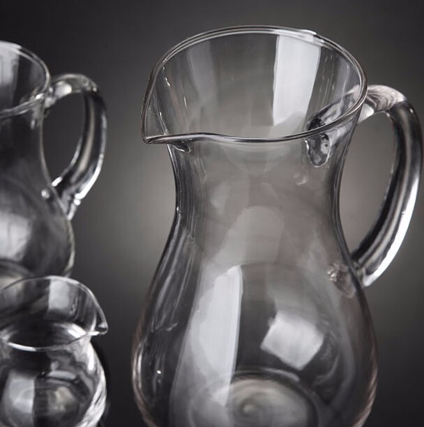 Clear Glass Jug Transparent Glass Pitcher Water Juice Drinking Jug