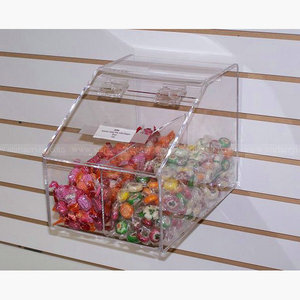 حار بيع Slatwall الاكريليك علبة حلوى ، Slatwall بن ، جدران عجيزة الاكريليك علبة حلوى - Product Image 2
