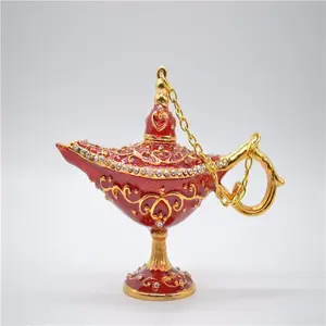 New Arrived Aladdin Genie Lampアラジン貿易Souvenir Gift Metal Trinkeat Box