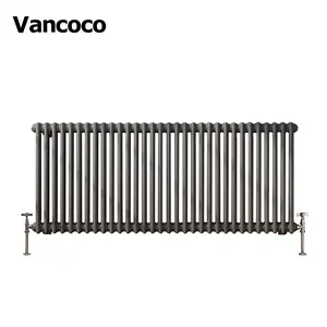 Vancoco 600x1458mm无烟煤 2 列卧式水散热器家庭供暖系统的房子