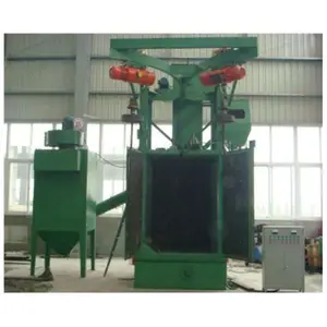 Q3730 steel structure parts double hook shot blasting machine / lifting hook shot blasting machine