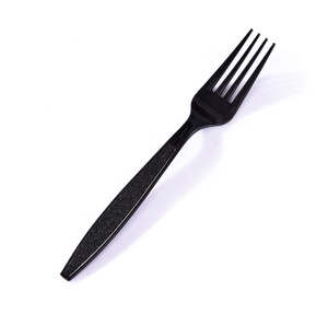 High Quality Chinese Disposable <strong>Plastic</strong> PP Black <strong>Cutlery</strong> Set Fancy <strong>Hard</strong> <strong>Plastic</strong> 3 Piece <strong>Cutlery</strong> Sets Long Handle <strong>Flatware</strong> Set