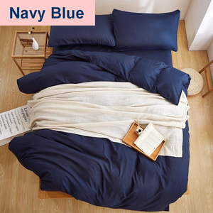 JR018 textiles para el hogar de Color sólido 4 unids <span class=keywords><strong>Hotel</strong></span> de cama - Product Image 1