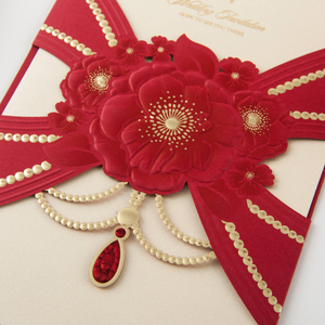 2017 nouveau design <span class=keywords><strong>Diamant</strong></span> Collier invitation <span class=keywords><strong>de</strong></span> mariage <span class=keywords><strong>de</strong></span> conception - Product Image 6