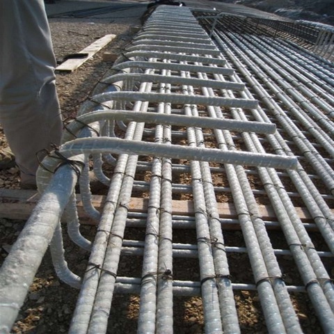 Pultruded FRP GRP Epoxy Resin Fiberglass Rebar GRP Rebar Mesh