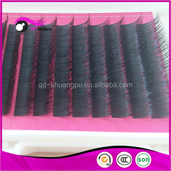 Haute Qualité 0.15mm Réel Vison Cheveux Faux Cils Extensions Vison Cils