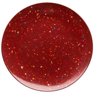 Меламиновая обеденная сервировочная тарелка с конфетти и узором, пластиковая витрина - Product Image 3