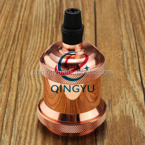 Antique bóng đèn gốm chủ vít phong cách Châu Âu loại Electro mạ CE chứng nhận <span class=keywords><strong>E27</strong></span> E26 nhôm đèn ổ cắm bộ phận - Product Image 5