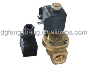 12 V 24 V voltios DC 220 V AC 5 2 5 3 way aire neumático válvula solenoide para tornillo compresor de aire - Product Image 2