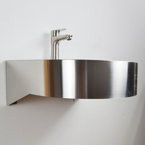 Wastafel Pedestal Stainless Steel untuk Kamar Mandi, Diskon Besar - Product Image 5