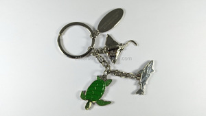 Llavero con forma de tortuga en forma de tiburón, llavero con colgante de tortuga marina Natural - Product Image 2