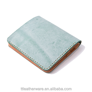 ICED Wax Genuine Leather Slim Bifold <b>Wallet</b> Handmade - Product Image 2