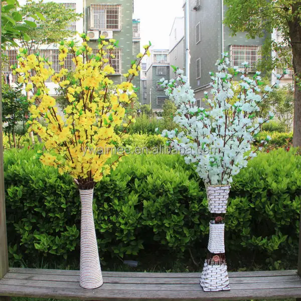 ييوو ايمي لوازم الجملة أشجار صناعية أزهار الكرز الاصطناعي فرع زهر الكرز (AM-CB02)
