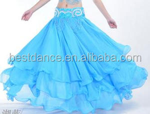 BestDance Belly Dance <strong>Skirts</strong> <strong>Chiffon</strong> <strong>Skirt</strong> for Women Girls - Product Image 5