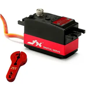 Jx servo digital de alto desempenho, PDI-4409MG 10kg, 180 graus, torque, servo padrão digital de alto desempenho, com braço de metal 25t, para 1/8 1/10 rc