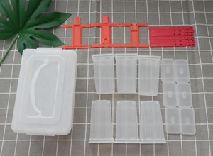 Molde de plástico duradero para paletas de hielo en una caja de plástico, molde para paletas - Product Image 4