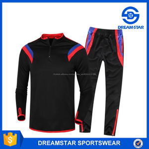2017 Wholesale Long Sleeve With Top Quality Men 'S Soccer Training Suit - Product Image 4