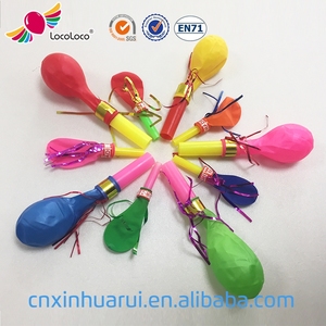 Globos de silbato personalizados para niños, 6 pulgadas, 100% natural, venta al por mayor - Product Image 2