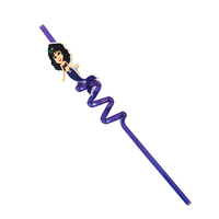 Pailles en PETG de qualité supérieure, réutilisables, amusantes, pour bar, accessoires de fête, décorations d'anniversaire pour enfants, thème sirène