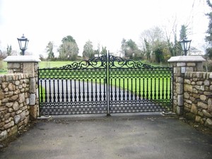 Nhà Máy Giá Wrought Sắt Chính Cổng Thiết Kế Cho Ngôi Nhà - Product Image 4