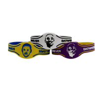 Bracelets en silicone tendance au design OEM pour le sport, taille personnalisable, acceptant le logo du client pour Halloween et Noël