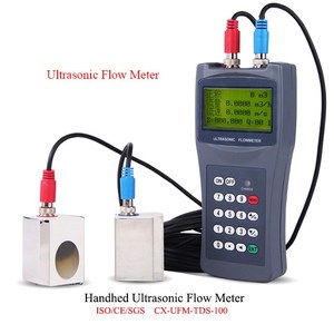 Draagbare Handheld Flowmeter Prijs Ultrasone Open Kanaal Klem Op Gas Stoom Vloeibaar Water Flow Meter - Product Image 2
