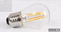 Ampoule LED à filament A55 C35, lampe rétro en verre, OEM, 60W, LED AC 80, ampoules 2W 4W 6W 8W E27 3000K blanc chaud, entrepôt COB, 2 ans de garantie