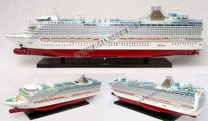 VIETNAM HANDICRAFT MS AZURA <b>Wooden</b> Model Ship Nautical Style <b>Gift</b> for Business Use Painted Craft Technique - Product Image 3