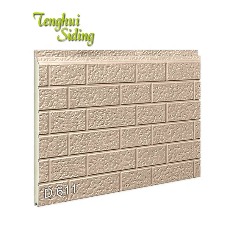 Tenghui 신제품 옥외 내화성이 있는 가짜 벽돌 벽 사이딩 패널