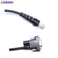 Cable Honeywell CBL-020-300-C00, Cable RS232 Negro, DB9 Hembra, Cable En Espiral, Alimentación Externa de 5V