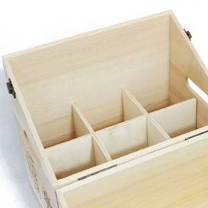 Scatola <span class=keywords><strong>Regalo</strong></span> in <span class=keywords><strong>Legno</strong></span> Personalizzata <span class=keywords><strong>per</strong></span> 6 Bottiglie di Vino, Design Unico - Product Image 5